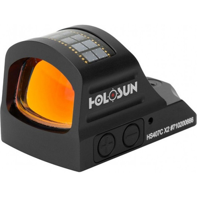 Коллиматор HOLOSUN OPEN REFLEX MICRO HS407C X2 2 MOA, !БЕЗ КРОНШТЕЙНА!