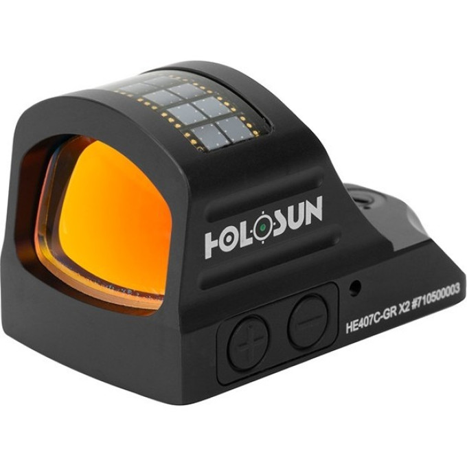 Коллиматорный прицел HOLOSUN HE407C-GR X2, зеленая марка, без кронштейна